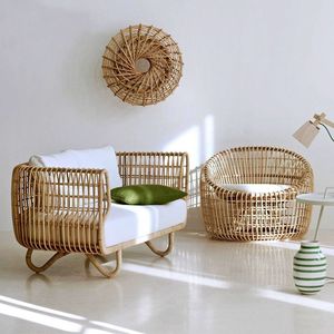 Outdoor Leisure Set Garden Terrace Balcony Homestay Lounge Combination Woven Backyard Patio Waterproof - Product Image 5