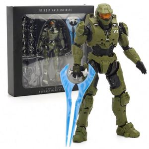 Figura Coleccionable de Thousand-Value Training 5 Master Chief <span class=keywords><strong>HALO</strong></span> Infinite 1/12, Modelo Articulado para Decoración - Product Image 4