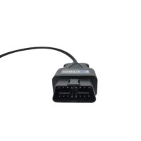 Kabel adaptor OBD2 ke j1943, kabel adaptor tipe hijau 2 untuk truk kerja berat dan kendaraan komersial dengan konektor diagnostik OBD II