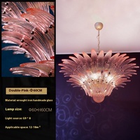 Décoration de plafond sur mesure lustre en verre de Murano français pour salon de luxe salle à manger escaliers chambres haut de gamme haut de gamme plafonnier