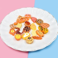 Cabochons en résine en forme de pain, miniatures de nourriture, pour la décoration de téléphone, le scrapbooking, les loisirs créatifs, vente chaude