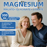 Aeglewell OEM/ODM Capsules de Magnésium Triple Complexe - Supplément Minéral de Qualité Alimentaire Bénéfices Beauté 60 Capsules/Flacon