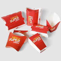 Boîtes d'emballage personnalisées pour snacks et restauration rapide, contenants jetables pour frites, poulet frit, boîtes à lunch, à emporter, OEM