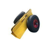 Chariot de déplacement de panneau robuste de 200kg avec côtés réglables, pneus pneumatiques, rouleau de panneau de cloison sèche
