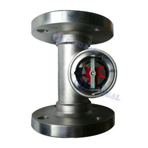 統合ANSI 150lbキャストタイプフランジ付き二重窓フローサイトガラス手動パワーフラッパーとパドルホイールインジケーター - Product Image 5