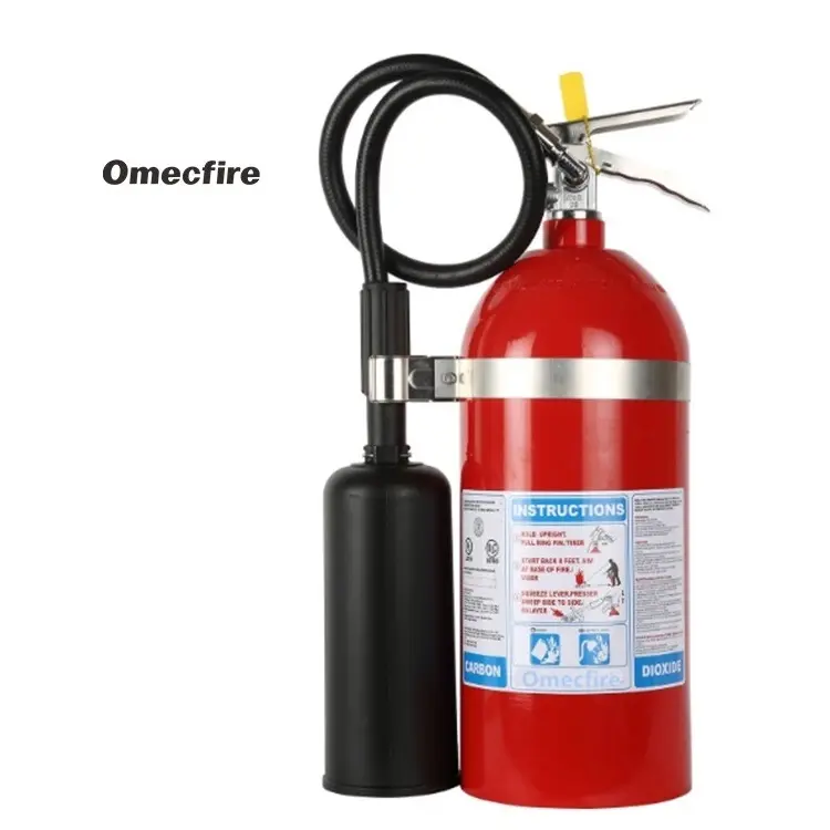 Venta al por mayor de la fábrica 10lb cilindro de aluminio tipos extintores Co2 extintores de incendios