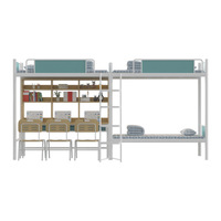 Lit superposé triple moderne et minimaliste Meida MDL-G1 multifonctionnel pour dortoir étudiant, avec cadre en acier, vente en gros d'usine, idéal pour l'étude