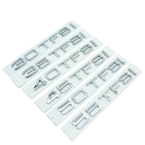 Adesivo Logo per <span class=keywords><strong>Audi</strong></span> A3A4A7A6L 30 35 40 45 50 55TFSI, Scritta di Identificazione Cilindrata, Logo Trazione Integrale, Identificazione Modello Carrozzeria - Product Image 2