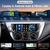 Autoradio 1 DIN 6,86 pouces Linux avec écran tactile, CarPlay sans fil, lecteur audio-vidéo GPS, Bluetooth et FM