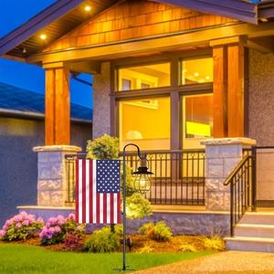 Chất Lượng Cao Thương Mại Tùy Chỉnh Bền Chống Phai Chống Ăn Mòn Thép Sân Mặt Đất Spike Cực Cho Nhà Vườn Cờ - Product Image 5