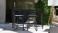Morden Garden Ensemble de chaises de restaurant pour salle à manger Ensembles de chaises de bistro hautes pour terrasse extérieure Ensemble de chaises de bar