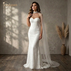 YouLaPan VG124 Elegante Scialle da Sposa Monostrato con Perline, Giacca Nuziale con Maniche in Rete e Paillettes, Senza Maniche - Product Image 6