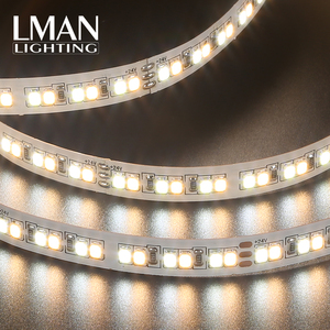Doble color blanco cálido IP20 192leds/<span class=keywords><strong>m</strong></span> de 1200lm/<span class=keywords><strong>m</strong></span> DC 24V 15W SMD 2835 LED Luz de cinta - Product Image 2