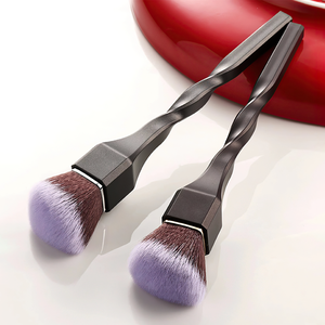 Nouvelle <span class=keywords><strong>Brosse</strong></span> à Fond de Teint à Manche Spirale, Tête Plate, Sans Absorption de Poudre, pour une Application Naturelle, Correcteur Portable Doux - Product Image 6