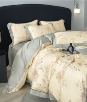Ensemble de literie 4 pièces Opulent Lyocell-Draps imprimés ultra-doux, sensation de soie écologique, design exquis pour un confort de luxe