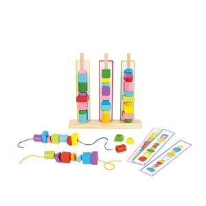 Mất đồ chơi bằng gỗ Mê Cung <span class=keywords><strong>Bead</strong></span> hộp trò chơi học tập bộ quà tặng đồ chơi cho trẻ em - Product Image 2