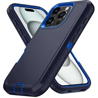 Coque de téléphone antichoc Otter Armor Box Defender pour iPhone 16 11 12 13 14 15 17 Pro Max XSMAX 7 8 16E, coque arrière rigide avec clip