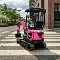Mini-excavatrice compacte de 1,8 tonne, excavatrice hydraulique sur chenilles pour la construction