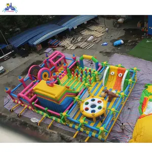 Lilytoys New Colorful Inflatable Big Bouncers Inflatable Theme Park Inflatable Amusement Park for Outdoor