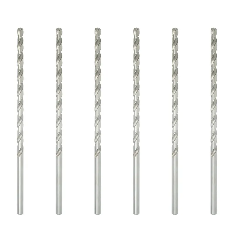 DIN 1869 High-Performance Extra Long Drill Bit - Cobalt with Titanium for Deep Holes in Metal