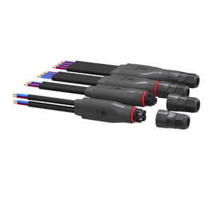 螺钉y型插头电缆组装连接器PA66 IP68照明用防水电线插座 - Product Image 2