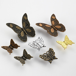 Butterfly Zinc Alloy Drawer Handle Chinese Style Easy Installation For <b>Cabinet</b> Door Furniture <b>Knob</b> - Product Image 3