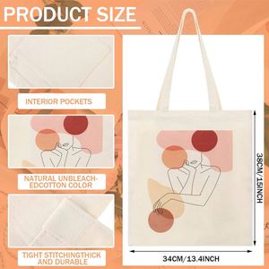 ถุงช้อปปิ้งผ้าแคนวาสสีขาวล้วนราคาส่งถูก ใช้ซ้ำได้  รับสกรีนโลโก้ - Product Image 3