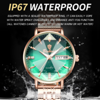 Jam Tangan Wanita Elegan Binbond N586 586 Quartz Kulit Baja Tahan Air Tanggal Otomatis Bisnis Kasual Mewah