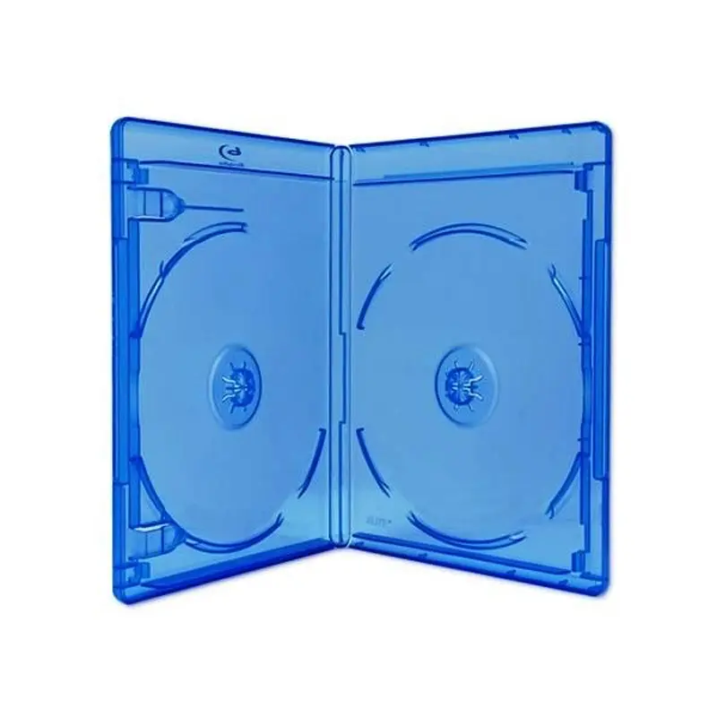 Storage Disc Music CD Shell Empty Portable Packing PP Double DVD Case Hard Plastic 14mm CD Box