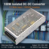 Convertisseur DC-DC OKEY SD-100-24 100W 24V 4.2A Entrée 36-72VDC Alimentation Industrielle Isolée SMPS à Sortie Unique Efficacité 81%
