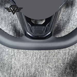 Volante Deportivo Personalizado <span class=keywords><strong>de</strong></span> Cuero Genuino para Volkswagen VW Golf R 5 6 8 R <span class=keywords><strong>Jetta</strong></span> <span class=keywords><strong>Mk6</strong></span> Polo Passat CC - Product Image 5