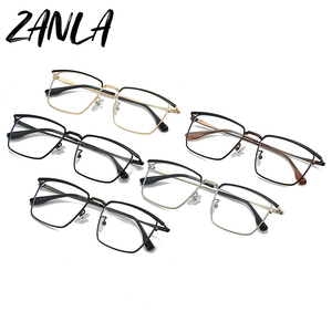 Gafas de Metal de Media Montura para <span class=keywords><strong>Hombre</strong></span>, Modelo 2026, Cuadradas, Modernas, con <span class=keywords><strong>Lentes</strong></span> Ópticas para Miopía - Product Image 3