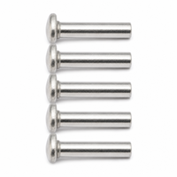 Rivets en acier inoxydable massif à tête ronde norme DIN, classe 4.8 et 6.8, diamètre de la tête de 1/2 pouce