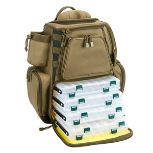 Large Waterproof Good Quality Durable Fishing Tackle Backpack Fishing Bag With Tackle Bag Storage with Rain Cover