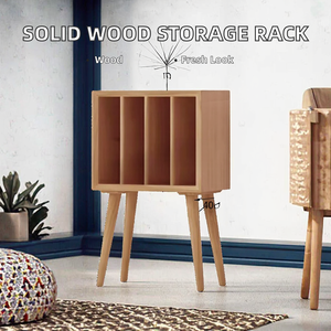 <span class=keywords><strong>Meuble</strong></span> de rangement en bois massif <span class=keywords><strong>pour</strong></span> disques vinyles, <span class=keywords><strong>CD</strong></span> et amplificateur de puissance, <span class=keywords><strong>pour</strong></span> chambre à coucher, <span class=keywords><strong>meuble</strong></span> d'appoint de canapé, design moderne - Product Image 1