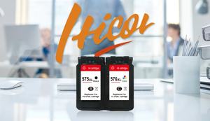 Cartouche d'encre noire remanufacturée Hicor PG575 CL576 575XL 576XL pour imprimante <span class=keywords><strong>Canon</strong></span> <span class=keywords><strong>PIXMA</strong></span> TR4750i - Product Image 2