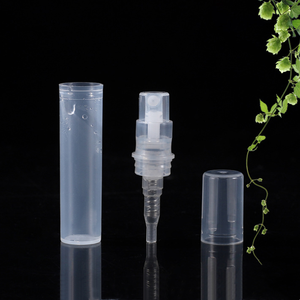 <strong>Mini</strong> Portable Travel Fine Mist Perfume Atomizer 2ml 3ml 4ml 5ml Transparent Black White Crimp Plastic Spray Bottle - Product Image 3