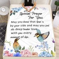Couvertures personnalisées en flanelle de polyester imprimées de haute qualité personnalisées par sublimation pour l'hiver