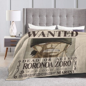 Vintage doux Roronoa <span class=keywords><strong>Zoro</strong></span> pour une pièce voulait affiche couverture Anime Pirates floue jeter pour lit canapé hiver - Product Image 5