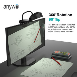 Cámara Web USB Anywii 1080p <span class=keywords><strong>con</strong></span> Enfoque Automático y Anillo de Luz, Sensor CMOS sin Controlador, para Video <span class=keywords><strong>Chat</strong></span> y Grabación, en Stock - Product Image 5