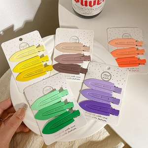 Heetst verkopende set van 3 metalen haarclips, modieuze roze clips, haaraccessoires voor meisjes - Product Image 6