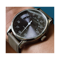 Montres en acier à mouvement mécanique Sellita, personnalisées en usine, en lots de modèles uniques et similaires à cadran unique, pour la marque des clients