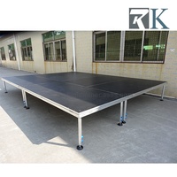 RK Caractéristiques uniques Plate-forme de scène portable extérieure et jambe de scène réglable pour la performance de l'événement