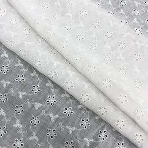 Nakış dantel kumaş suda çözünür % 100% pamuk küçük çiçek işlemeli dikiş elbise için DIY el yapımı