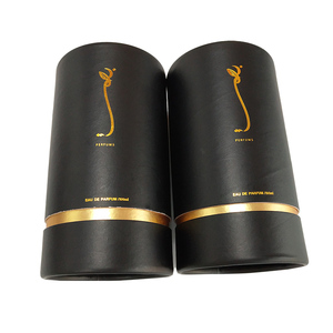 Cilindro de papel kraft reciclable de alta calidad, material de espuma EVA, impresión en lámina dorada para empaque de tubos de perfume. - Product Image 4