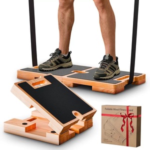 Planche d'étirement en bois 2026, équipement de sport à domicile, planche d'entraînement musculaire, planche d'étirement en bois massif, résistances - Product Image 2