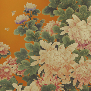 新しい中国風四屏風四季植物花壁掛けアート（リビングルーム＆中庭用） - Product Image 4