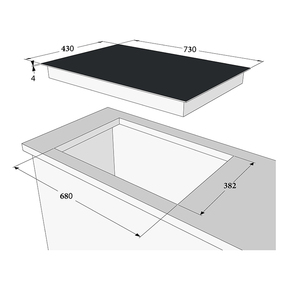 Appareils 4200W Table de cuisson encastrée avec <span class=keywords><strong>2</strong></span> brûleurs Minuterie de verrouillage des enfants Fonction marche-arrêt automatique Cuisinières à <span class=keywords><strong>induction</strong></span> - Product Image 6