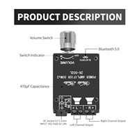 Mini carte de haut-parleur sans fil bricolage avec amplificateurs et comparateurs linéaires de module AMP mini classe D ZK-502L
