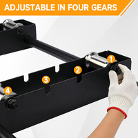 Support de bobine de câble robuste JH-Mech, construction robuste, capacité de charge élevée, pour bobines jusqu'à 39 pouces de largeur, support de bobine de câble en métal